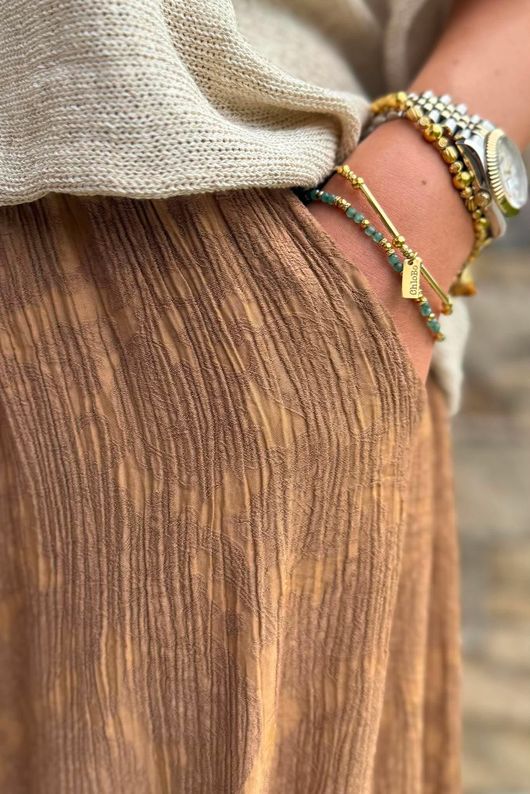 Kiti Paisley Damask 7/8 Barrel Leg Pant Walnut